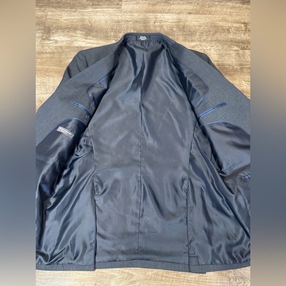 NWT WILKE RODRIGUEZ MENS MODERN FIT GREY 3 PIECE SUIT 40L 33x32 - Picture 5 of 16